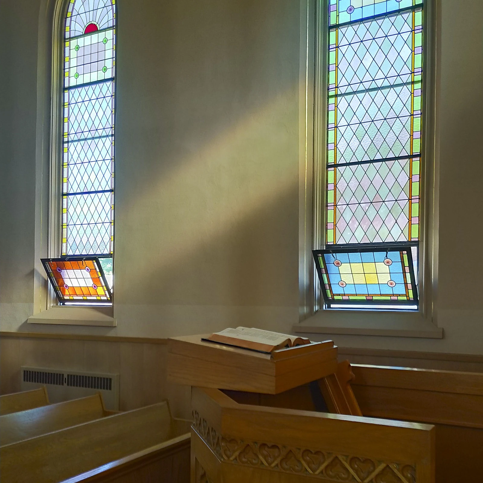 Interior detail at City Tabernacle
