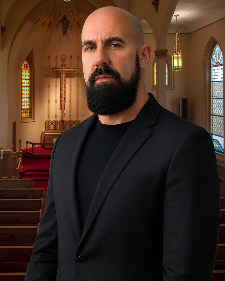 David J Cro inside City Tabernacle