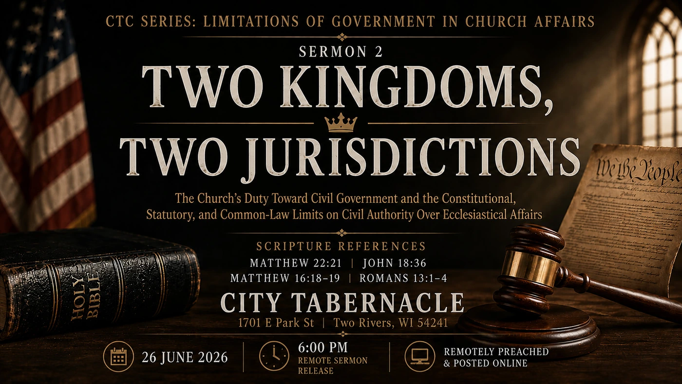 II — Two Kingdoms, Two Jurisdictions — original teaching artwork