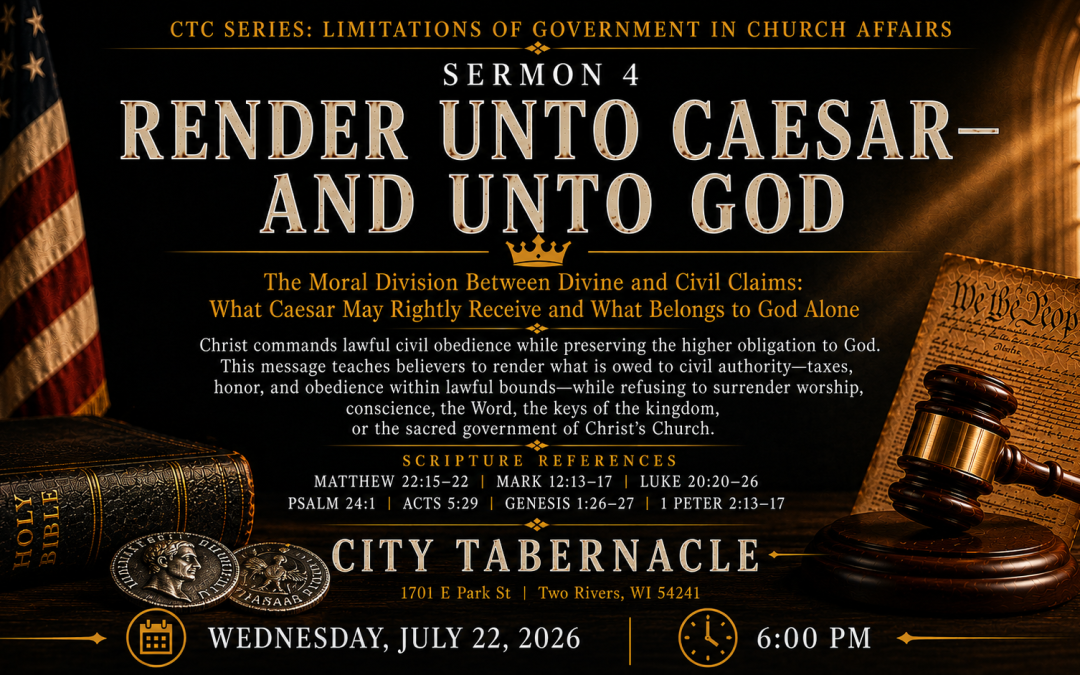 IV – Render Unto Caesar & Unto God